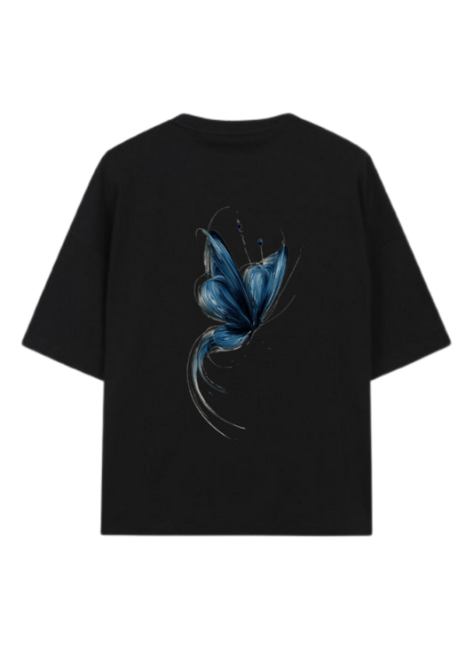 butterflies t- shirt Black Back 42