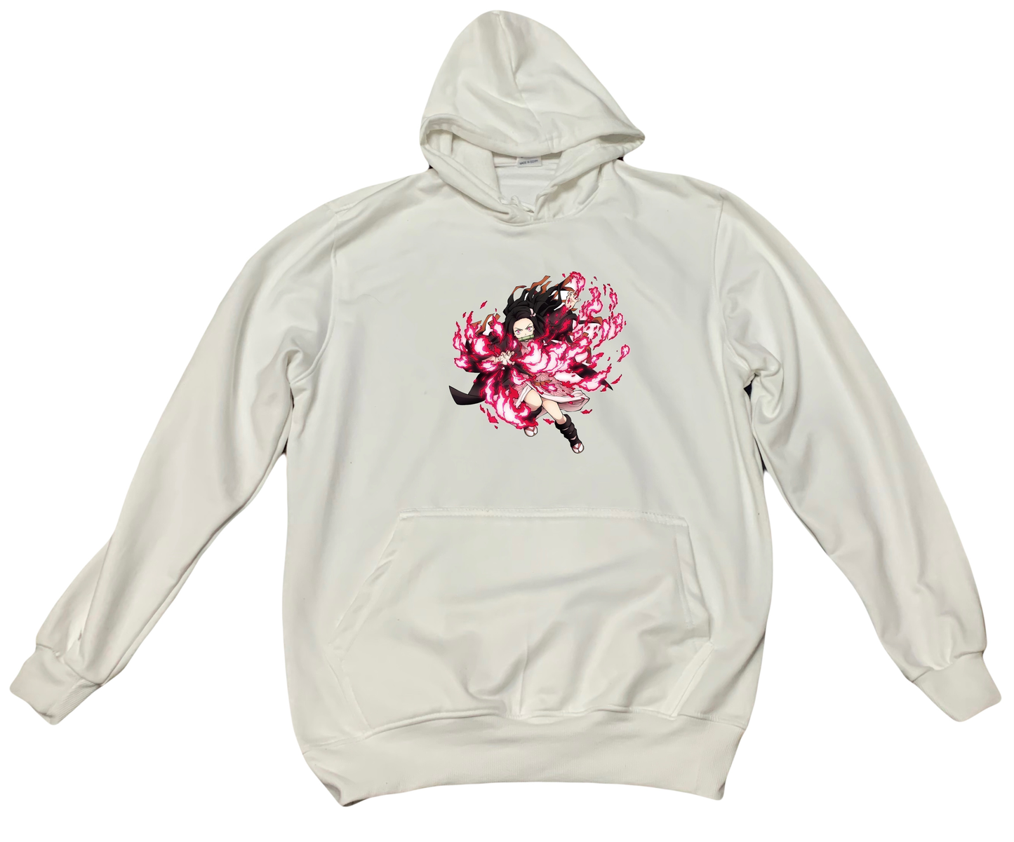 Anime Demon slayer nezuko tanjiro Oversize Hoodie White 43