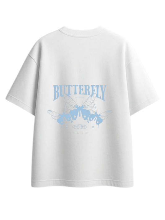 butterflies t- shirt White Back 39