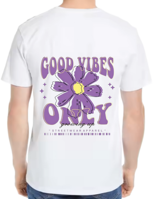GOOD VIBES t- shirt One Size White back 43