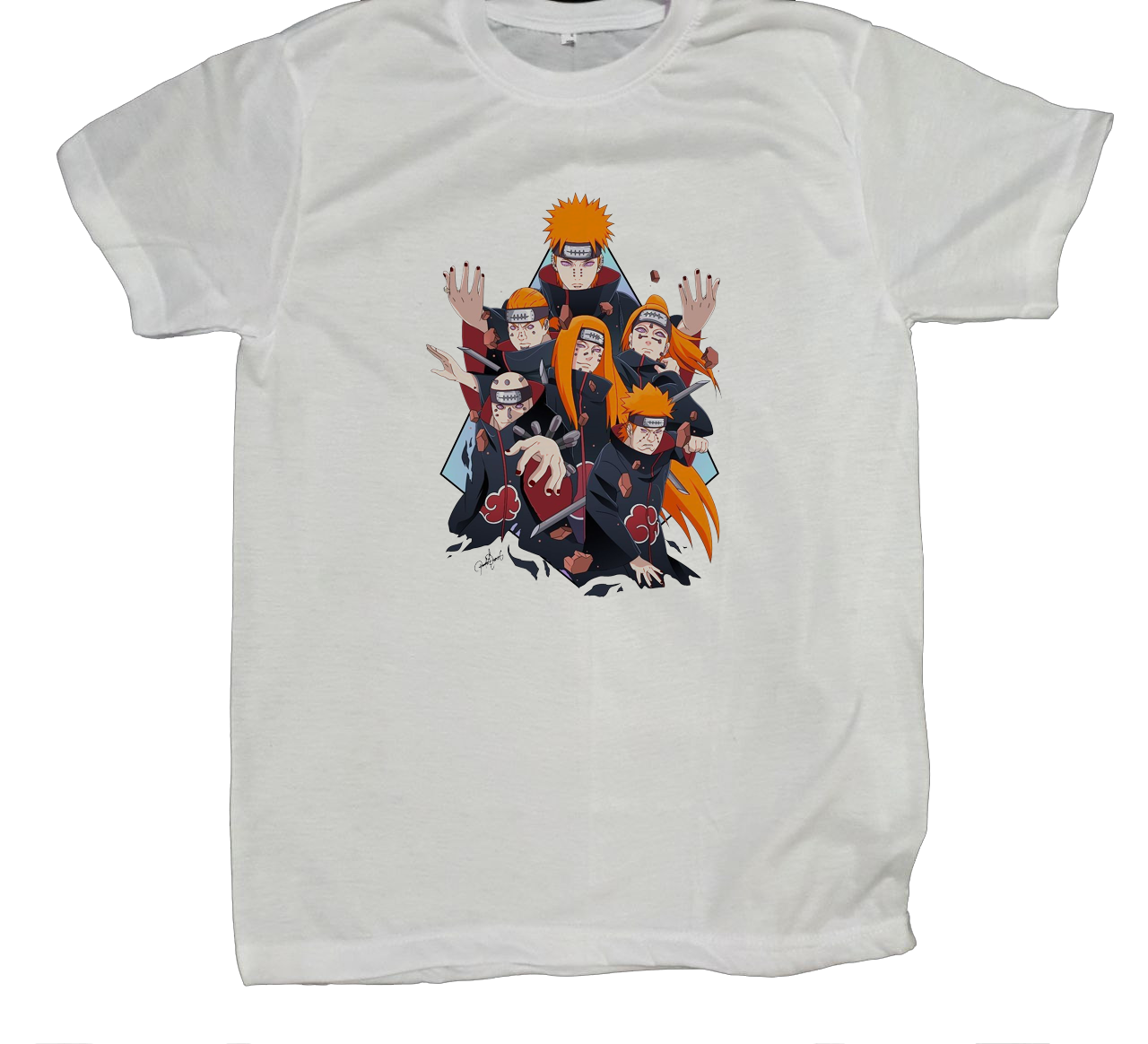 Naruto Shippuden t- shirt fat White 43