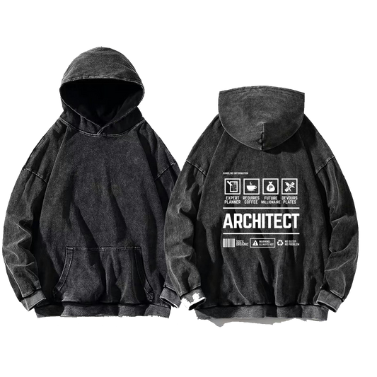 NO SLEEP NO PROBLEM Back text oversize hoodie Washed back 43