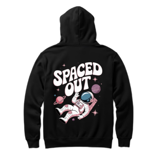 SPACED OUT One Size hoodie Black Back 43