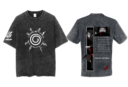 Naruto Shippuden t- shirt One Size Washed Back 43