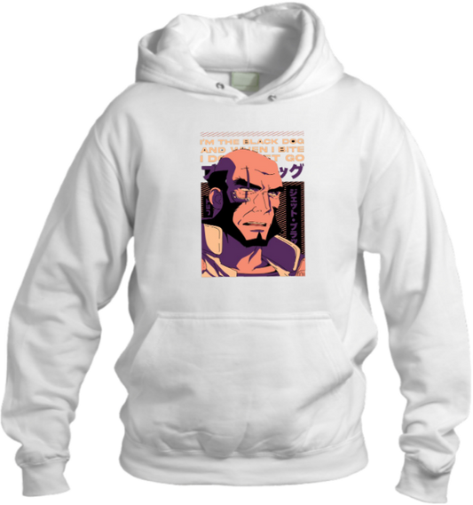 Cowboy Bebop Over Size hoodie White 8
