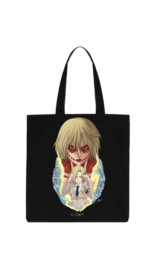 Anime Attack on titan shingeki no kyojin Aot Black tote bag 43