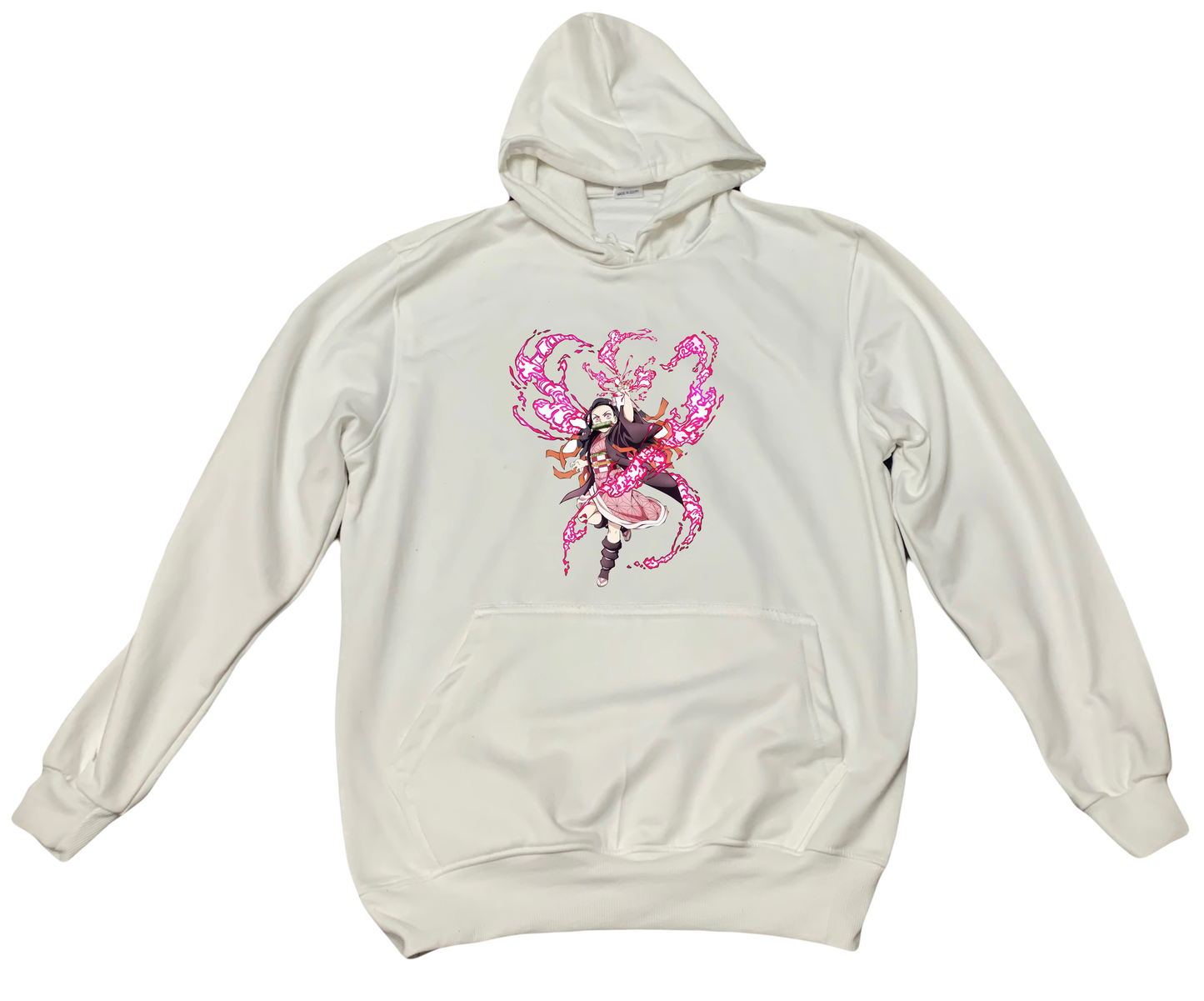 Anime Demon slayer nezuko tanjiro Oversize Hoodie White 44