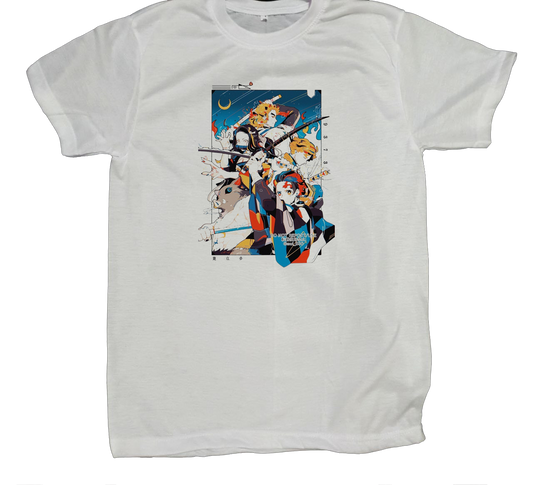 Anime Demon slayer nezuko tanjiro t- shirt fit White 44