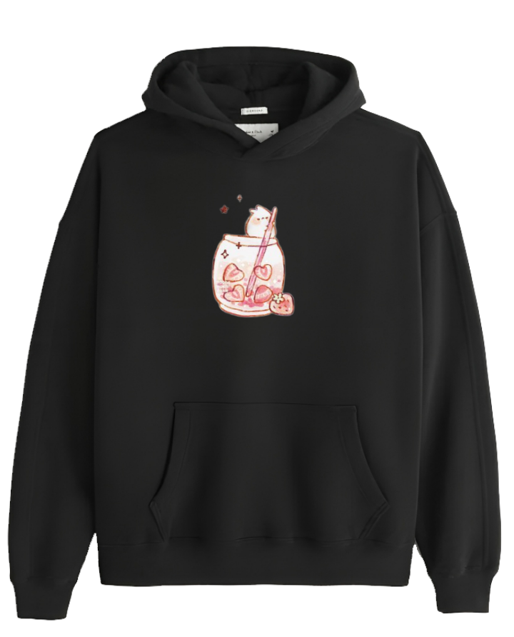 bunny Oversize Hoodie Black 44