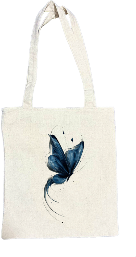 butterflies tote bag Beige 44