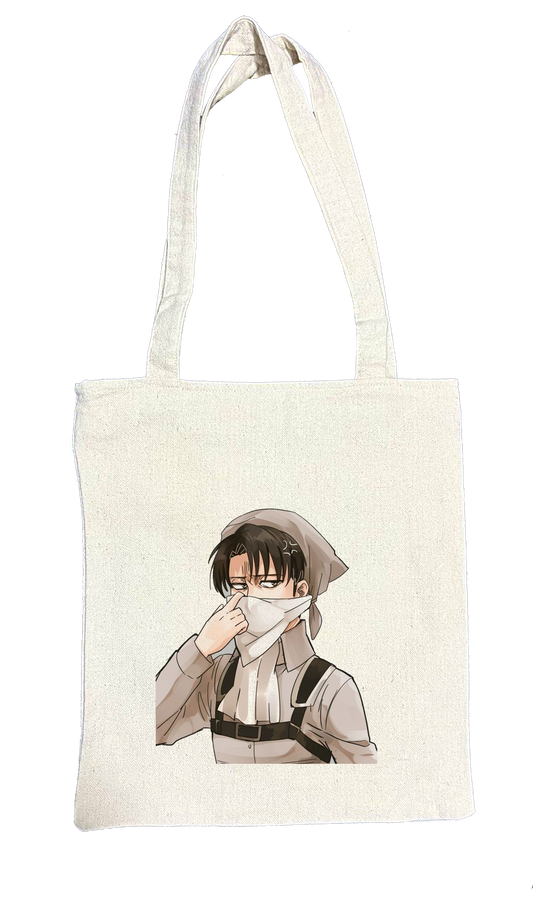 Anime Attack on titan shingeki no kyojin Aot biege tote bag 43