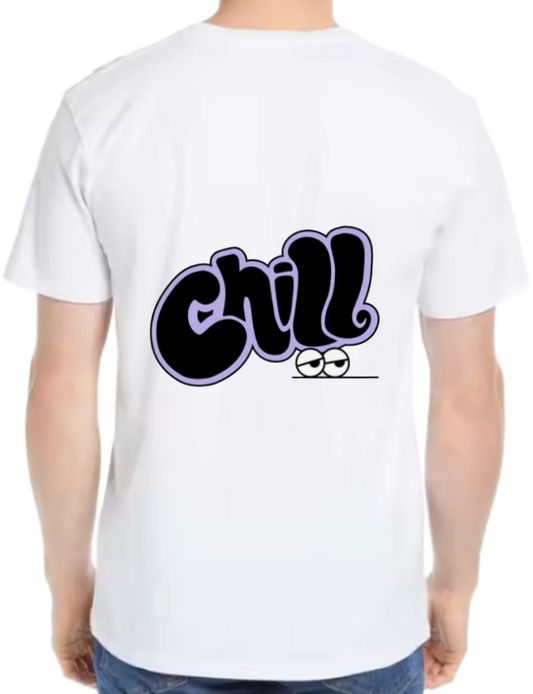 Chill t- shirt One Size White back 44