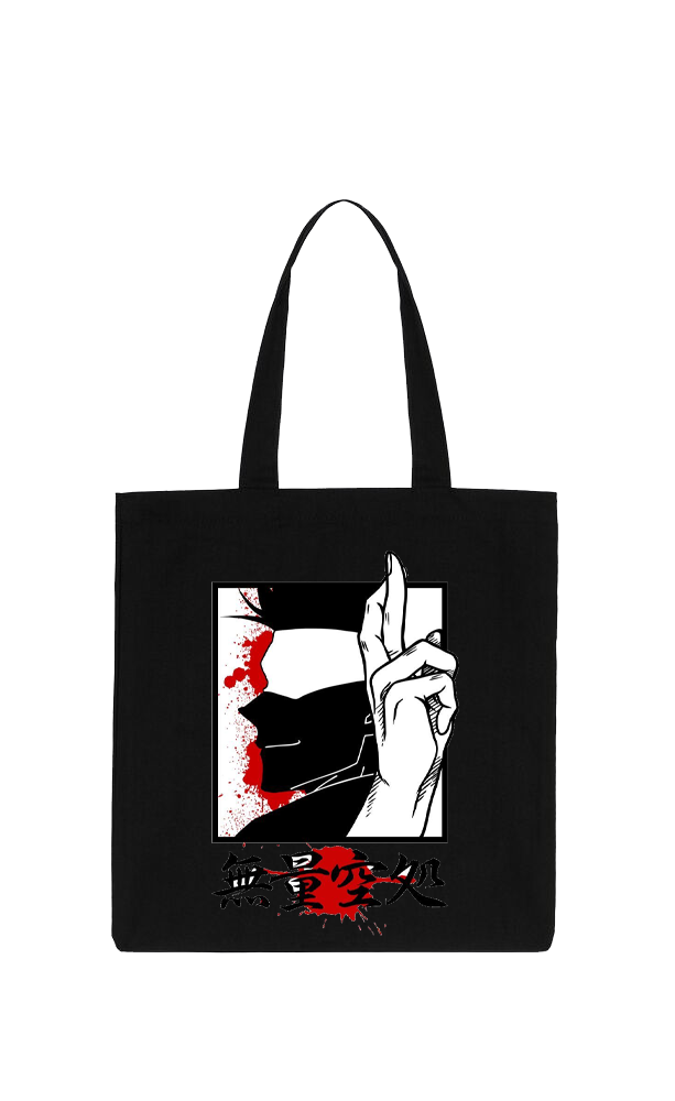 jujutsu kaisen GOJO  tote bag Black 44