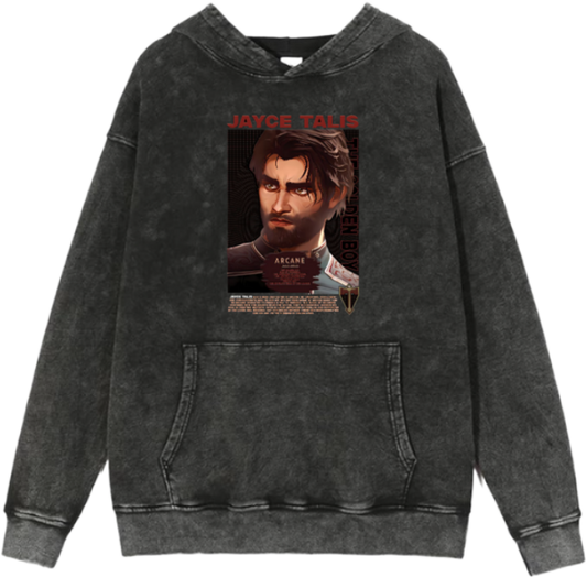 League of Legends Jayce Talis Over Size hoodie Washed 7