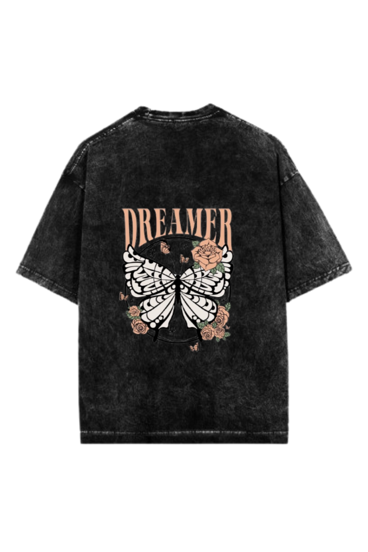 butterflies One Size t- shirt Washed Back 44