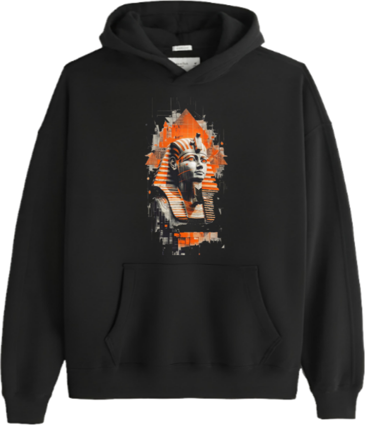 Egypt Over Size hoodie Black 44