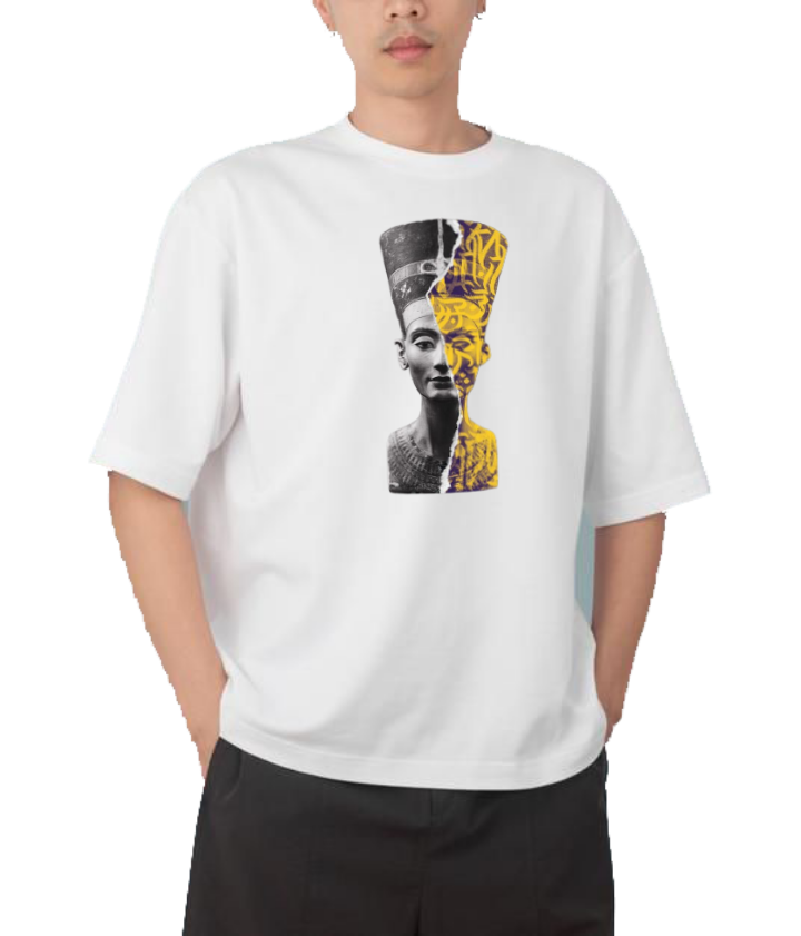 Egypt t- shirt Over Size White 44