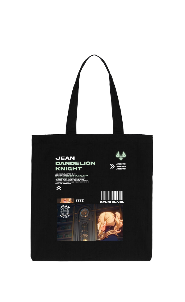 Genshin Impact Anemo tote bag Black 44