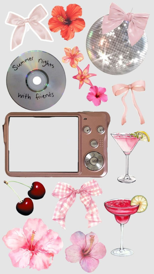 Aesthetic Cute Stickers Pack - Waterproof Vinyl Cartoon Decals for Water Bottles, Laptops, Scrapbooking, Kawaii Stationery Supplies sticker journal sticker (Copy)