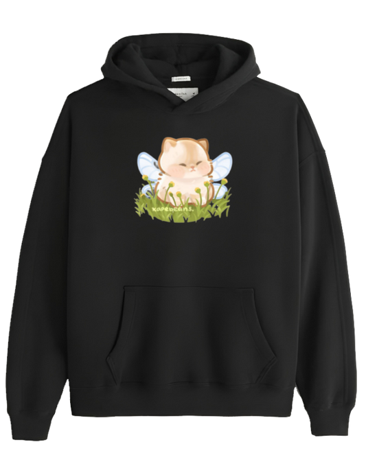 cat Oversize Hoodie Black 45