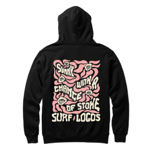 SURF LOGOS One Size hoodie Black Back 45