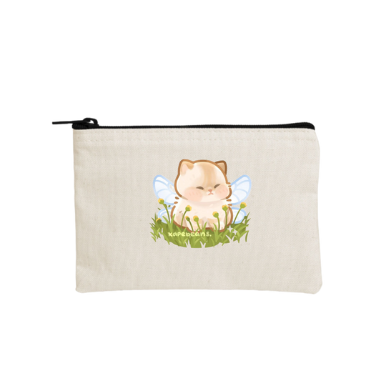 cat wallet pencil case Beige 45