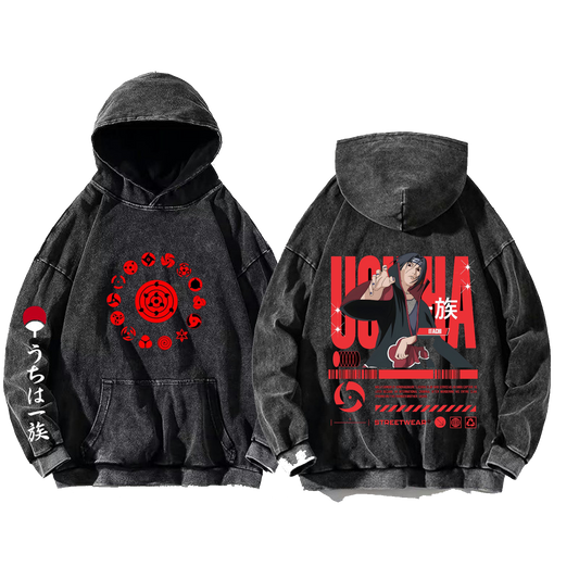 Naruto Shippuden One Size hoodie Washed Back 45