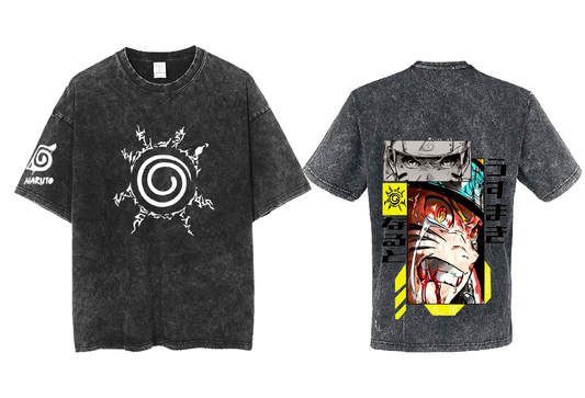 Naruto Shippuden t- shirt One Size Washed Back 45