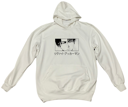 Anime Attack on titan shingeki no kyojin eren levi mikasa Aot White Oversize HOODIE 46