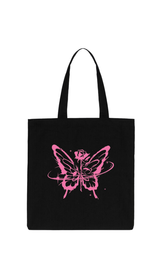butterflies tote bag Black 42