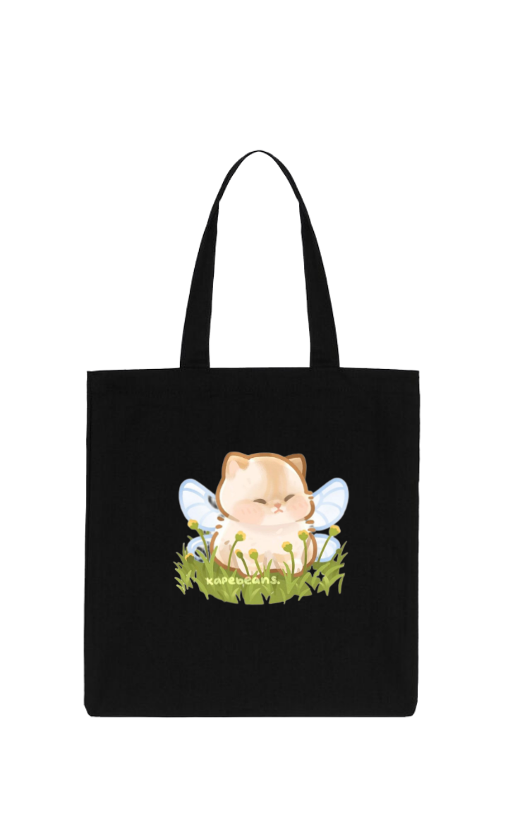 cat tote bag Black 45