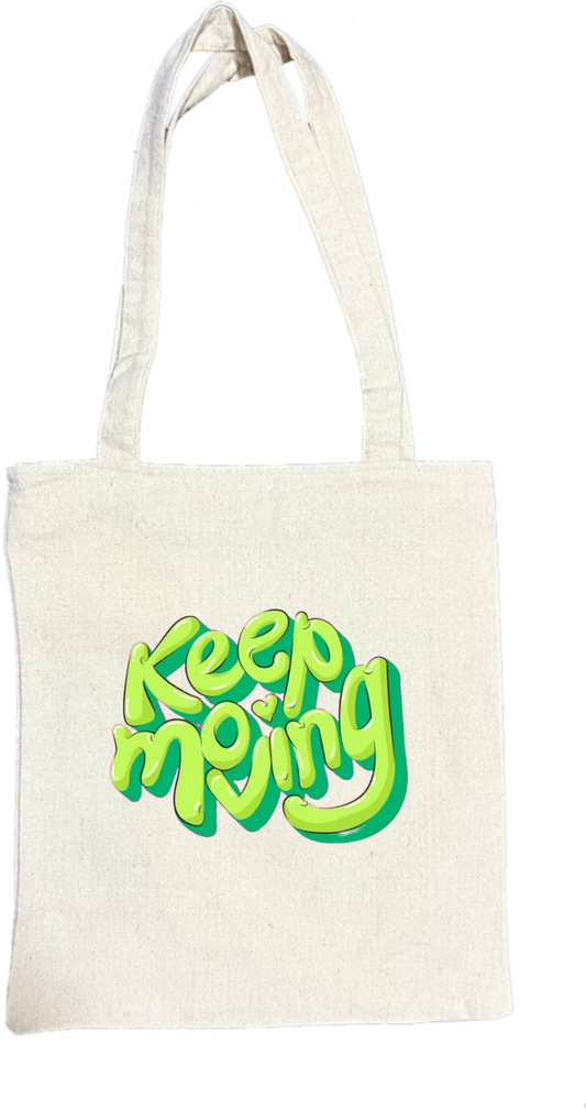 Keep Moving tote bag beige 185