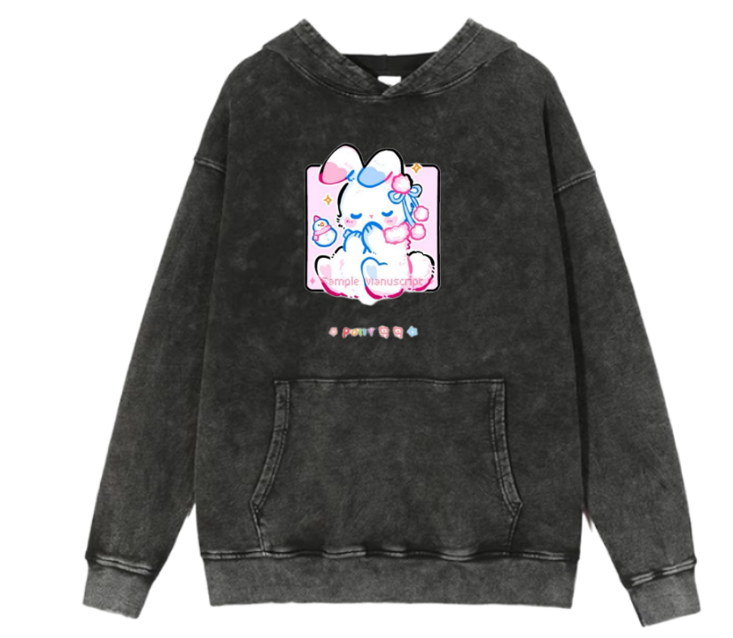 bunny Oversize Hoodie Washed 45