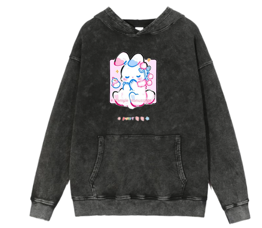 bunny Oversize Hoodie Washed 45