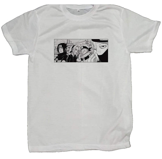 Naruto Shippuden t- shirt fat White 45