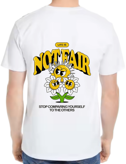 STOP COMPARING YOURSELF TO THE OTHERS t- shirt One Size White back 45