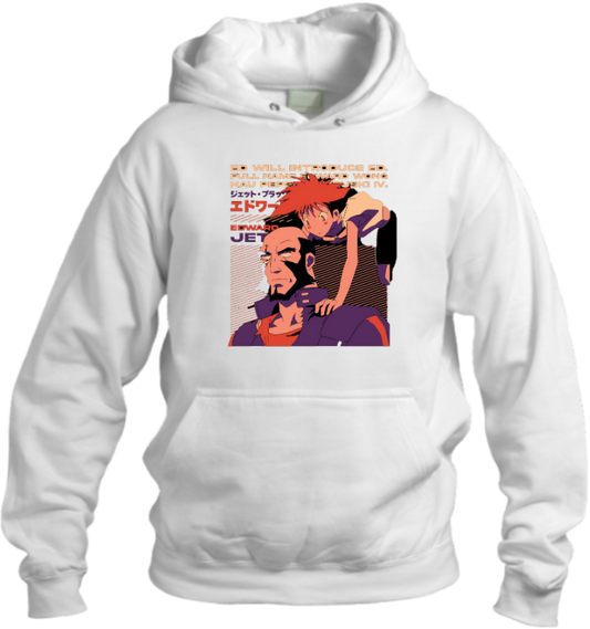 Cowboy Bebop Over Size hoodie White 10