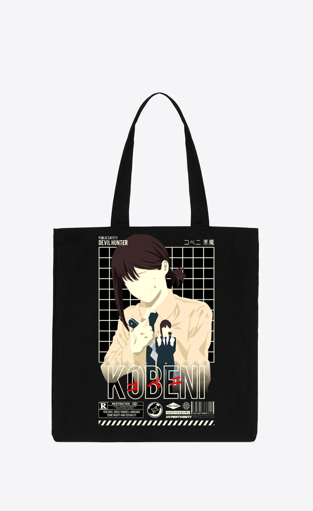 Chainsaw Man tote bag Black 45