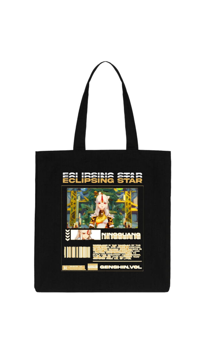 Genshin Impact Ningguang tote bag Black 45