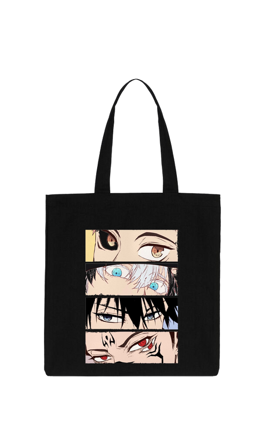 jujutsu kaisen GOJO  tote bag Black 45