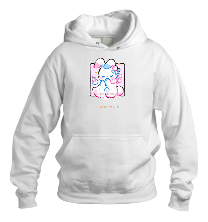 bunny Oversize Hoodie White 45