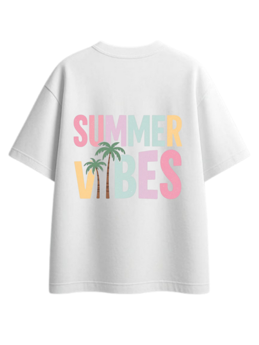 Summer Vibes t- shirt White Back 45