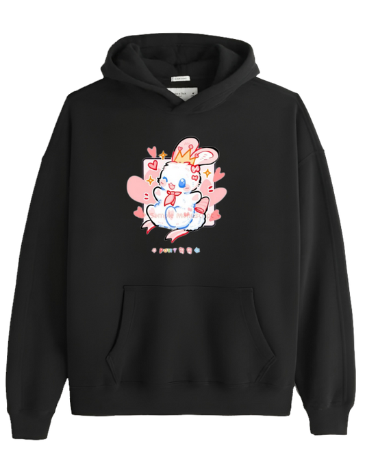bunny Oversize Hoodie Black 46