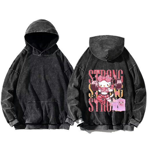 STDONG One Size hoodie Washed Back 46