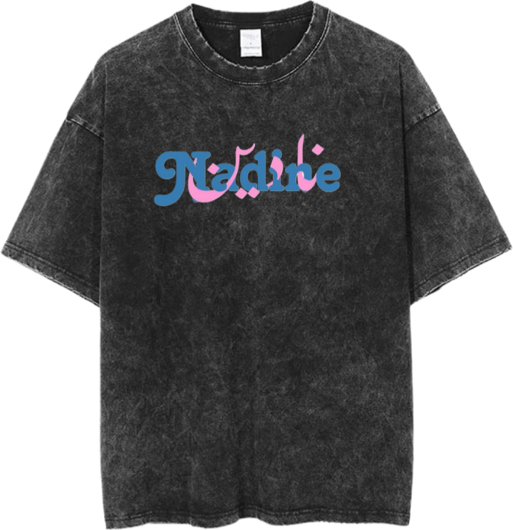 names t- shirt One Size Washed Nadine 46