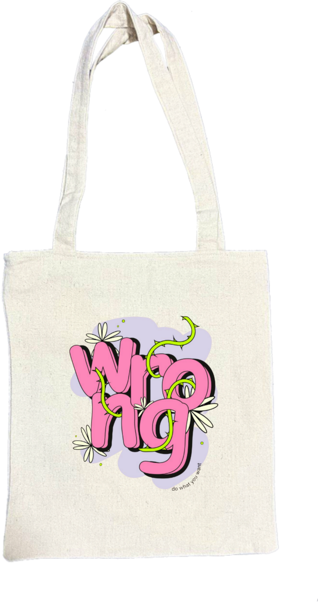 Wrong tote bag beige 186
