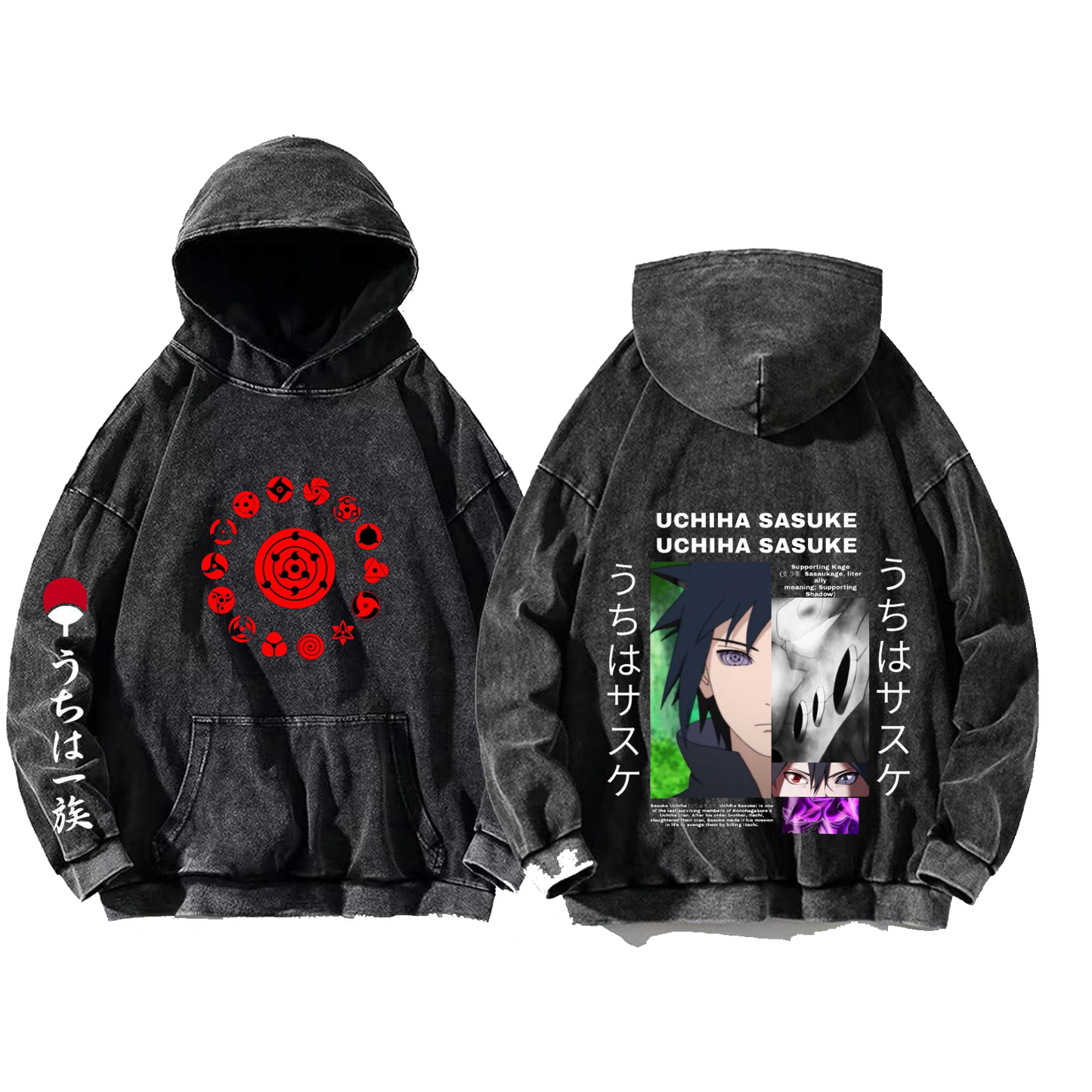Naruto Shippuden One Size hoodie Washed Back 46