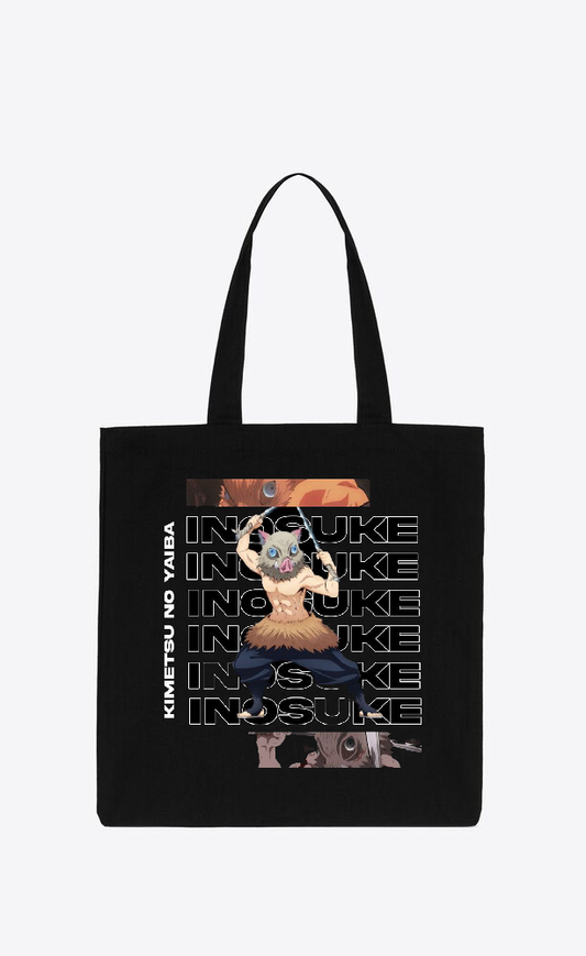 Anime Demon slayer nezuko tanjiro tote bag Black 46