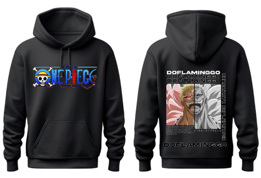 one piece One Size hoodie Black Back 46