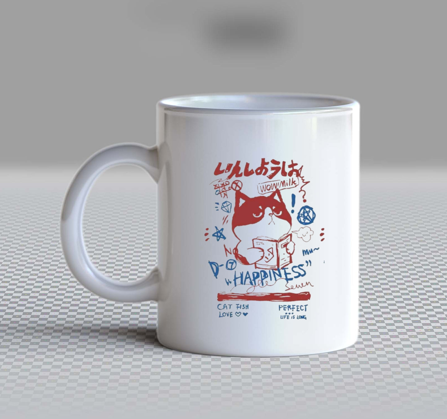 HAPPINESS Back text Mug 46